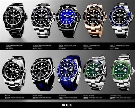 different rolex submariner models|rolex submariner year chart.